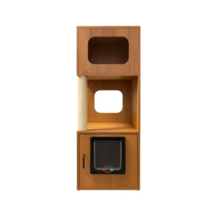 Rascador mueble de madera